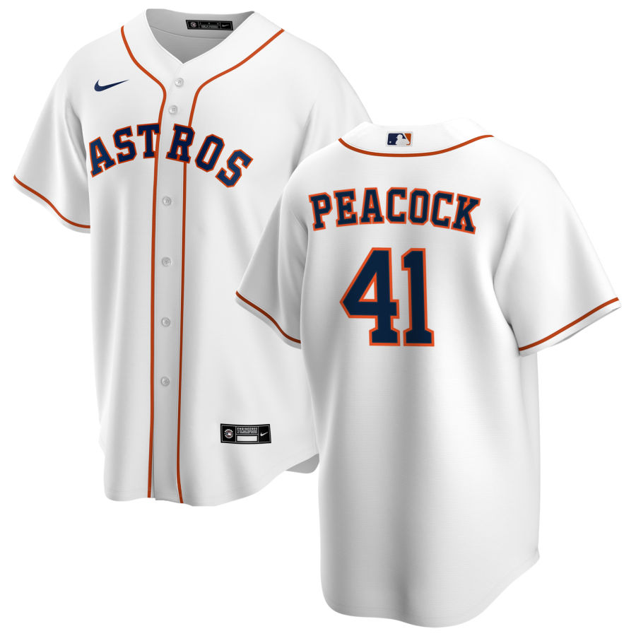 Nike Men #41 Brad Peacock Houston Astros Baseball Jerseys Sale-White